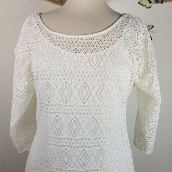 Express lace dress with slip size large - Picture 2 of 7